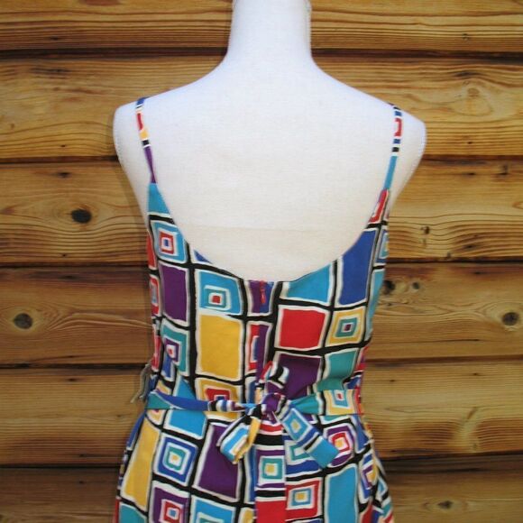 NWT Vintage 90's Multi Color Dress - Picture 6 of 8
